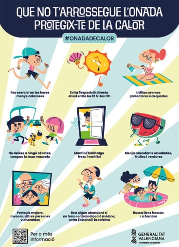 Consejos para la ola de calor. Generalitat Valenciana.