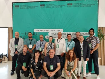 Equipo de Dénia en la Conferencia anual de Ciudades Creativas UNESCO