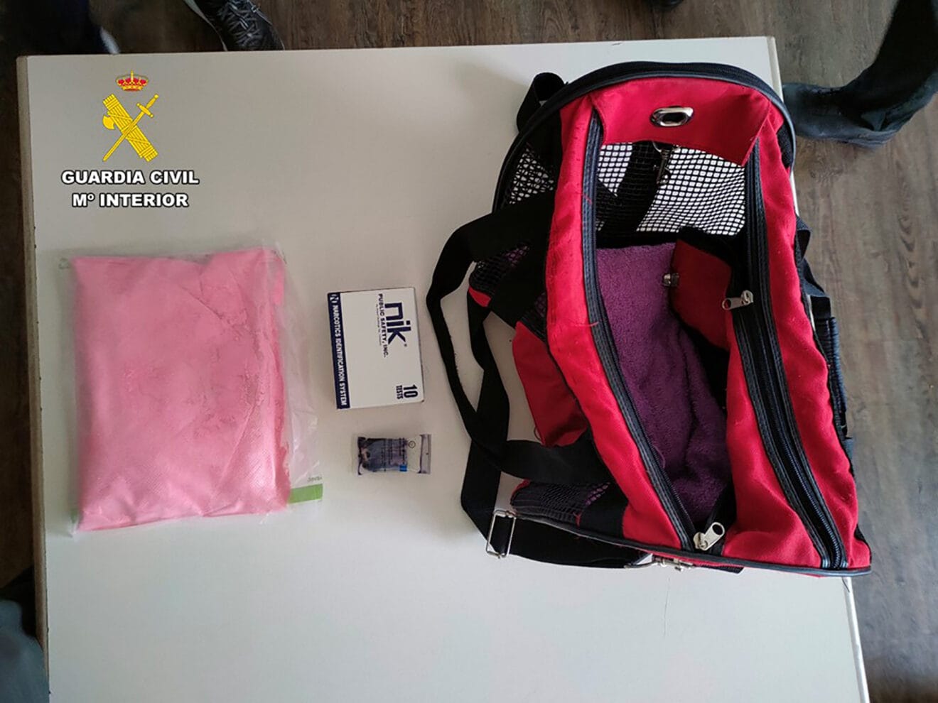 Material sustraido. Guardia Civil.