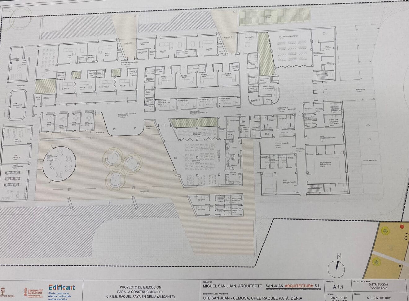 Plano del nuevo CEE Raquel Payà