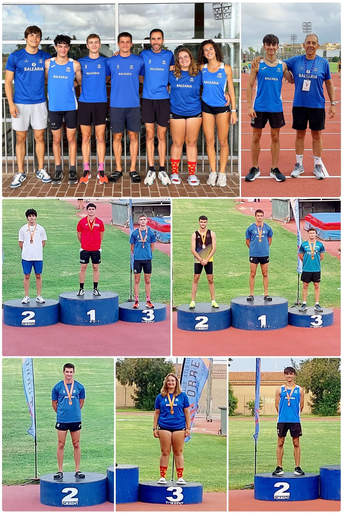 Pódiums en el Campeonato Autonómico Sub20 del Club d'Atletisme Baleària Diànium