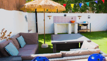 Prepara tus comidas o cenas de verano en esta espaciosa terraza