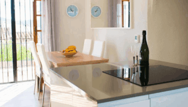 Prepara tus comidas y cenas en esta bonita cocina