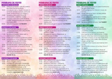 Programa fiestas de Orbeta