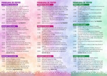 Programa fiestas Orbeta
