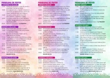 Programa fiestas Orbeta