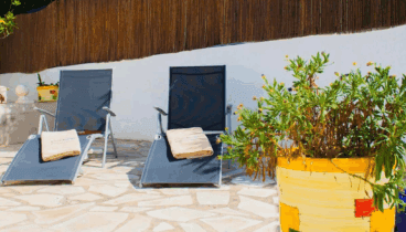 Terraza ideal para disfrutar del sol del verano