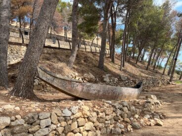 Barca utilizada en el rodaje de la película Krakatoa