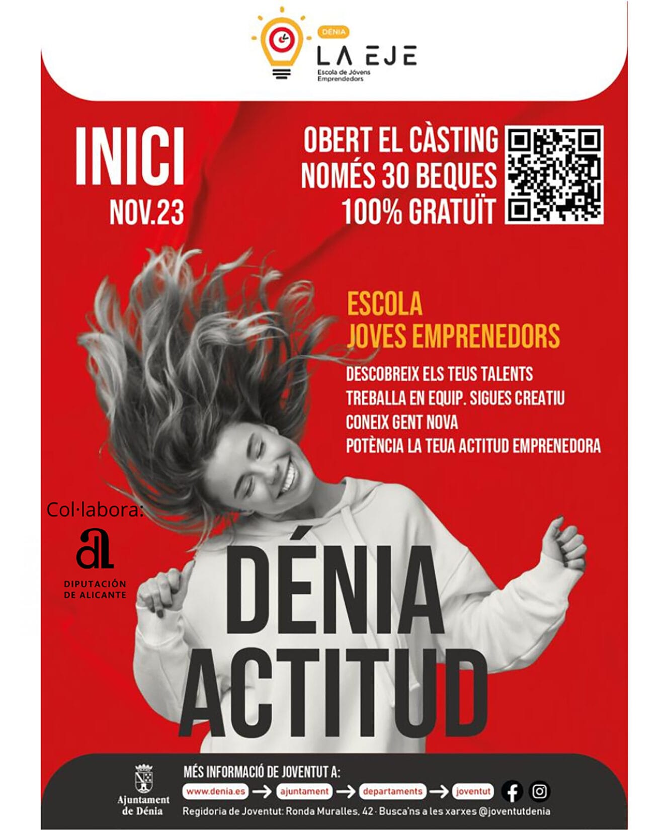 Cartel de la Escuela de Jóvenes Emprendedores