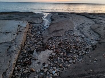 Destrozos y mantenimiento de las playas de Dénia tras el temporal 4