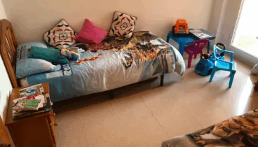 Habitación con cama individual para los más pequeños
