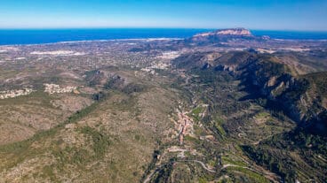 la marina alta desde el cielo en la vall de pop dest