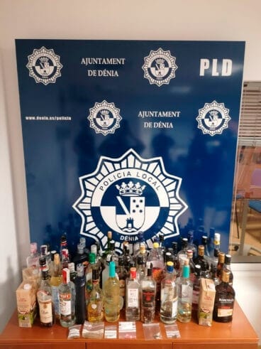 Sustancias incautadas por la Policía Local de Dénia en el control nocturno
