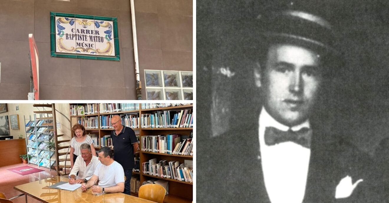 Vicent Grimalt Albi dona al Arxiu de dénia una grabación de Baptista Mateu con el coro de la igulesia de la Asunción en la misa de Sant Roc de 1968