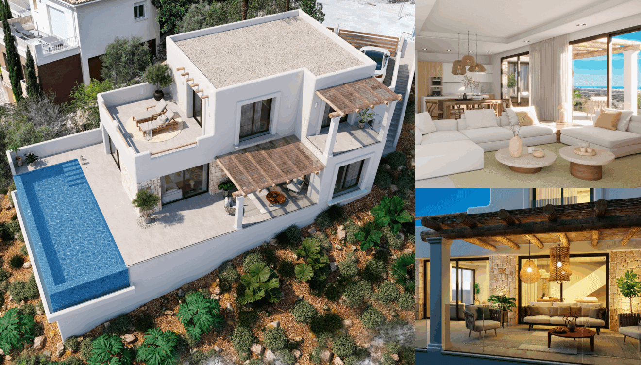 Villa Serpis una propiedad de ensueño con estilo ibicenco, piscina infinity y vistas al mar