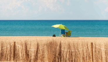Vistas a la playa en este restaurante de Dénia