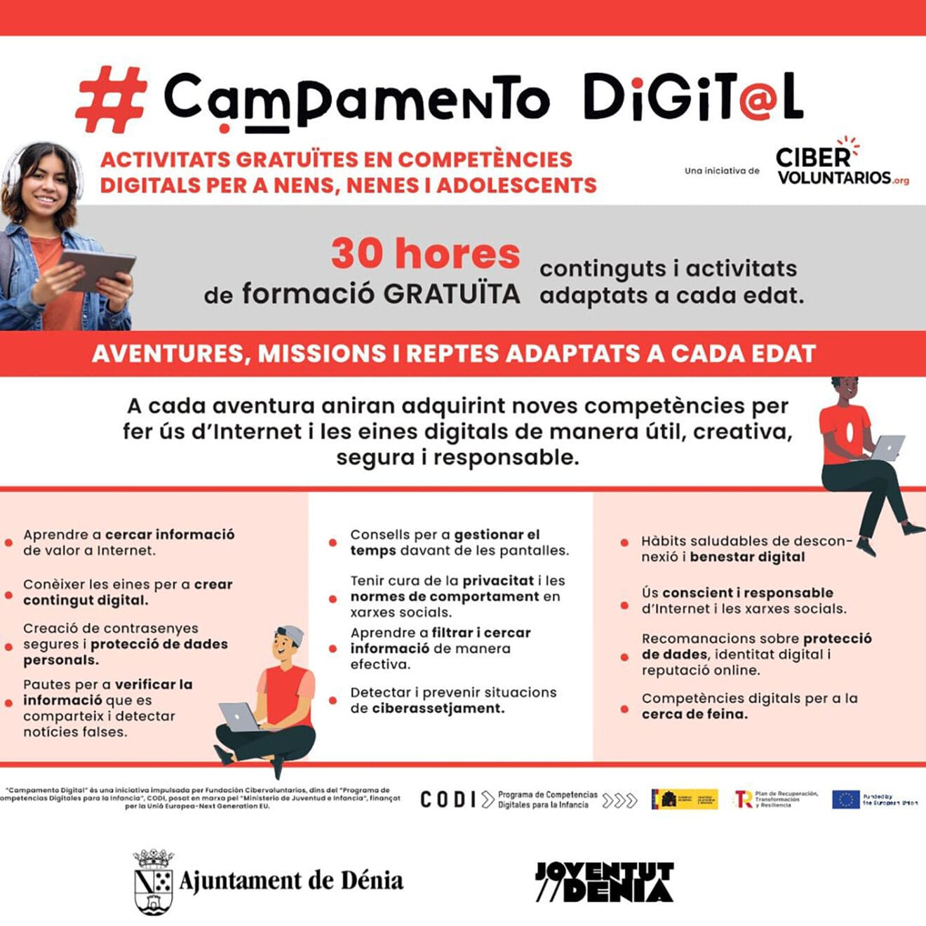 Cartel del Campamento Digital de Dénia