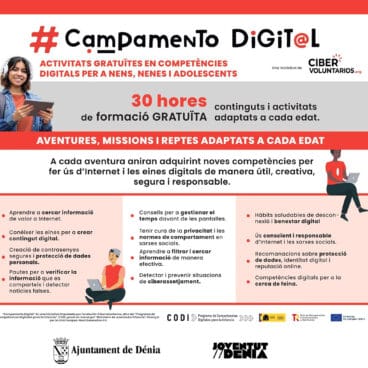 Cartel del Campamento Digital de Dénia