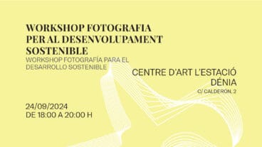 cartel del taller fotografia para el desarrollo sostenible