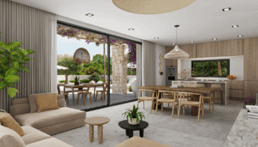 Cocina moderna y funcional de tonos nórdicos