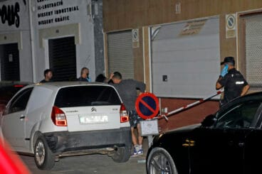 Garaje donde ocurrió el asesinato