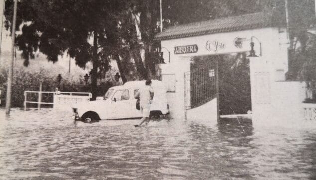 Imagen: Inundaciones de 1996 en Les Marines (Foto- Canfali Marina Alta)