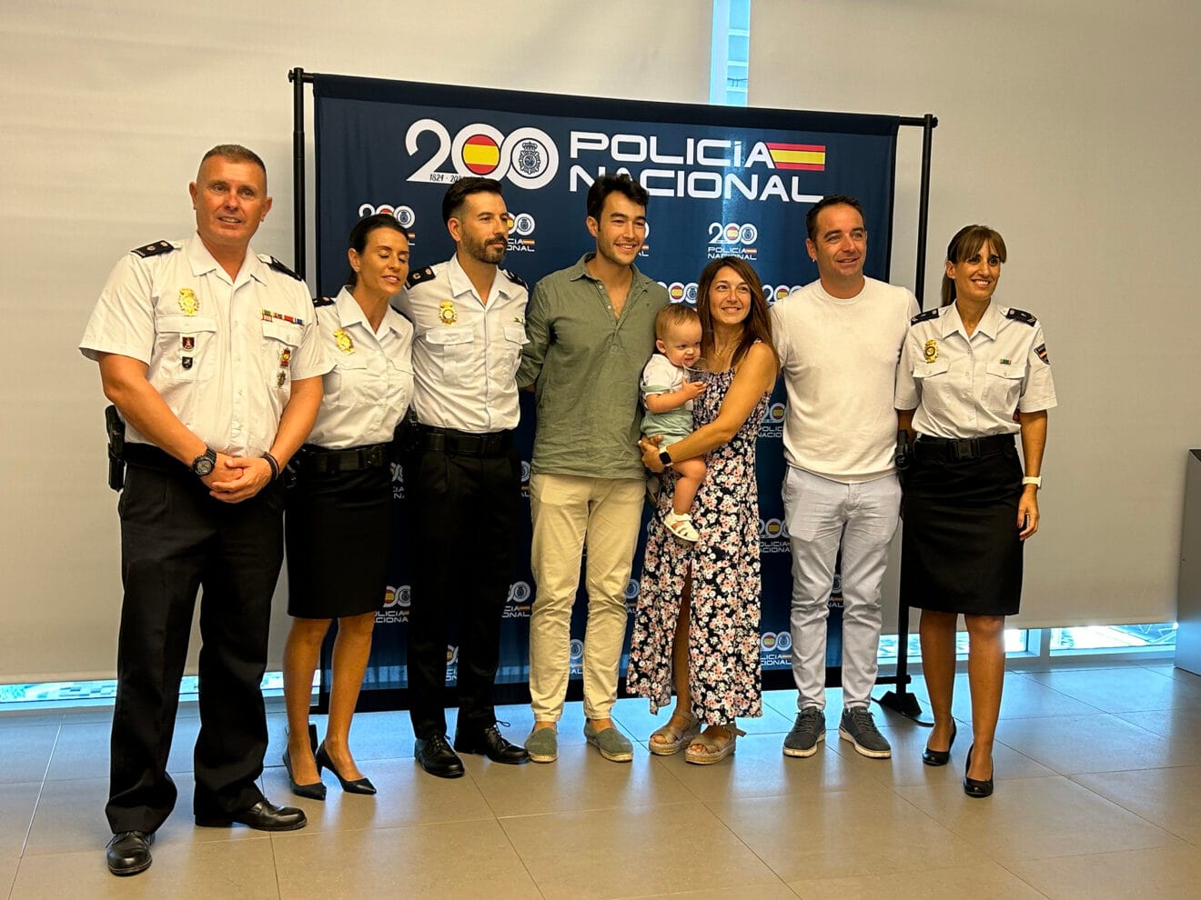 Presentación de la carrera solidaria Ruta 091 con el pequeño Luca