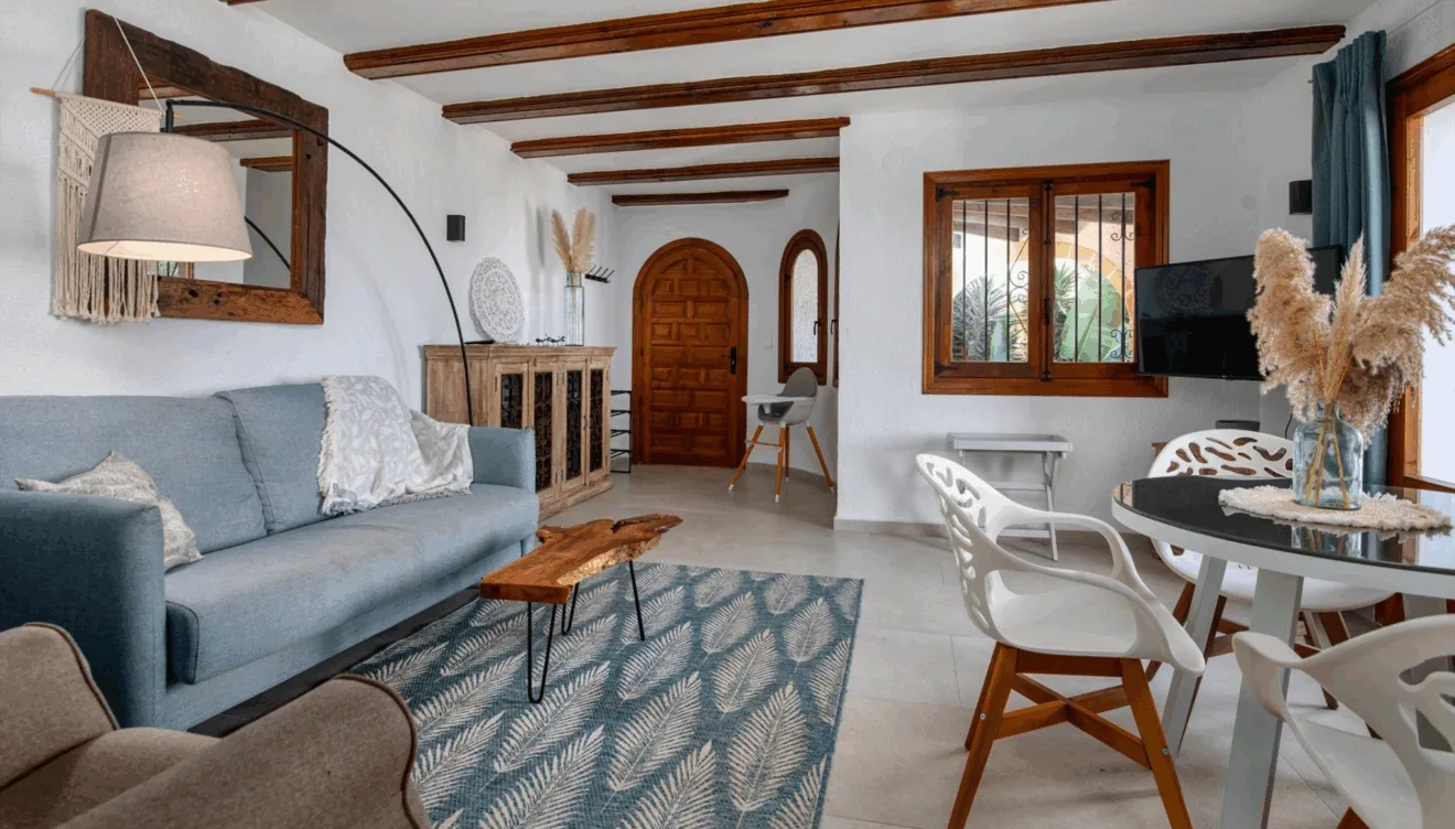 Un interior cálido y acogedor