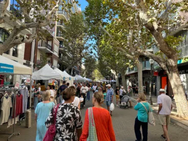 Ambiente en la Feria Dénia Stock en octubre de 2024