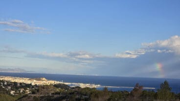 Arcoíris en el horizonte de Dénia 04