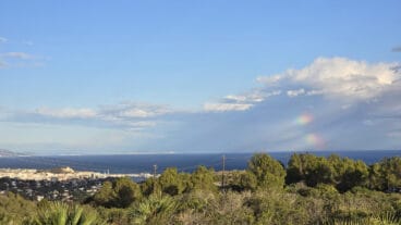 Arcoíris en el horizonte de Dénia 06