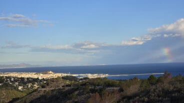 Arcoíris en el horizonte de Dénia 08