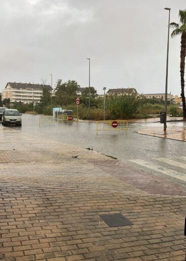 Camí del Llavador inundado