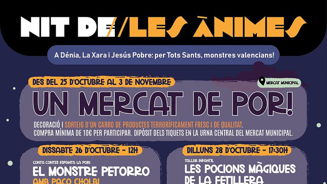 Cartel de actividades Les Ànimes dest