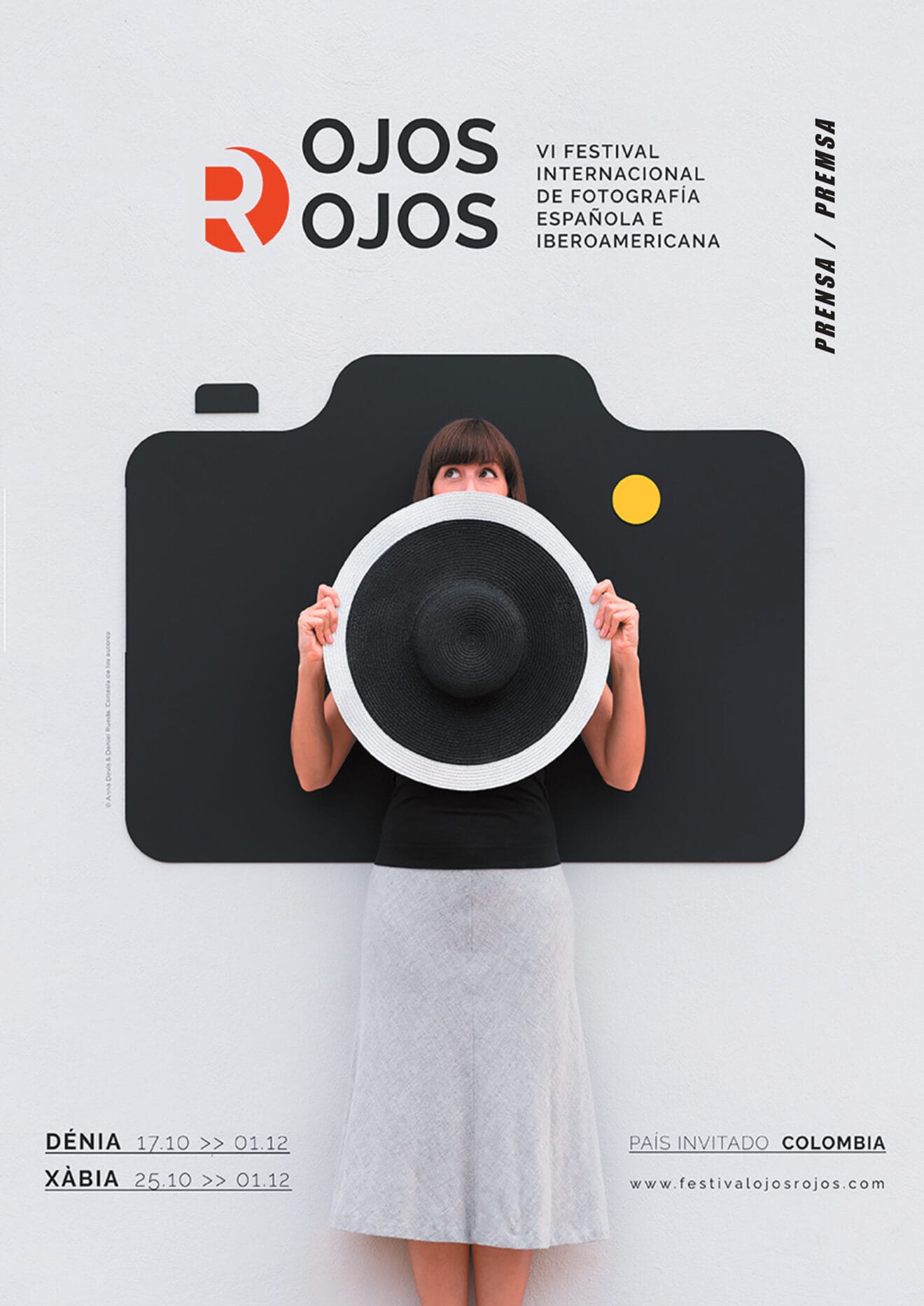 Cartel de la nueva edición del Festival Internacional de Fotografía Ojos Rojos