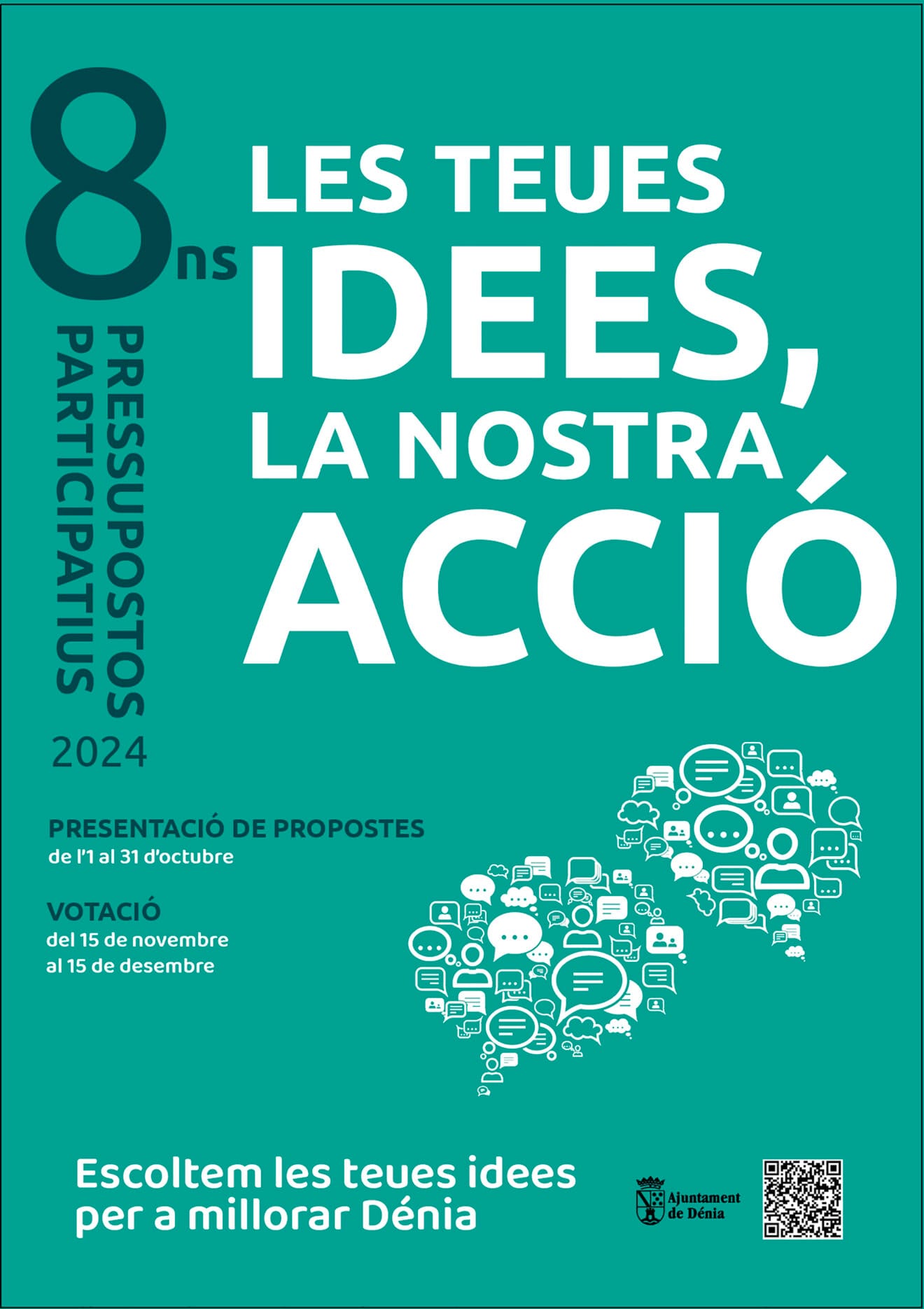 Cartel de los 8º presupuestos participativos
