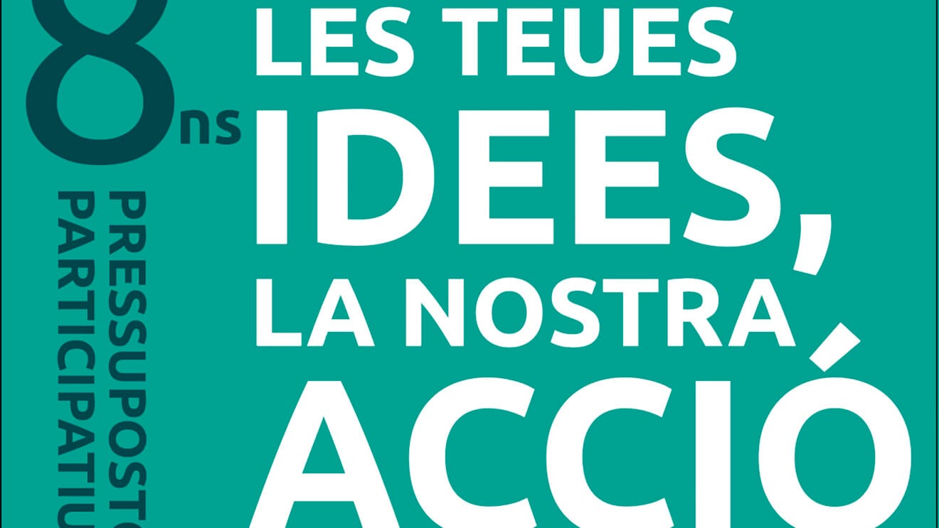 Cartel de los 8º presupuestos participativos dest