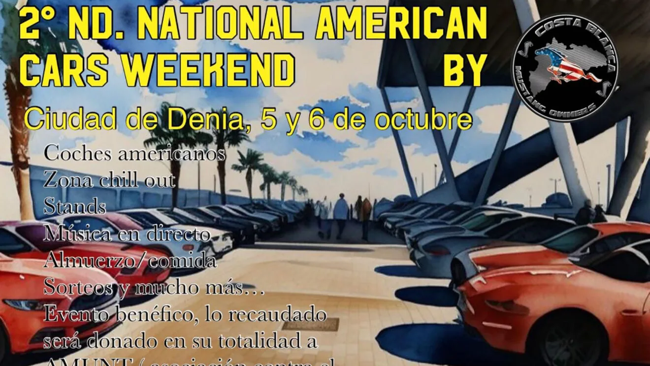 Cartel del American Cars Meeting 2024 dest