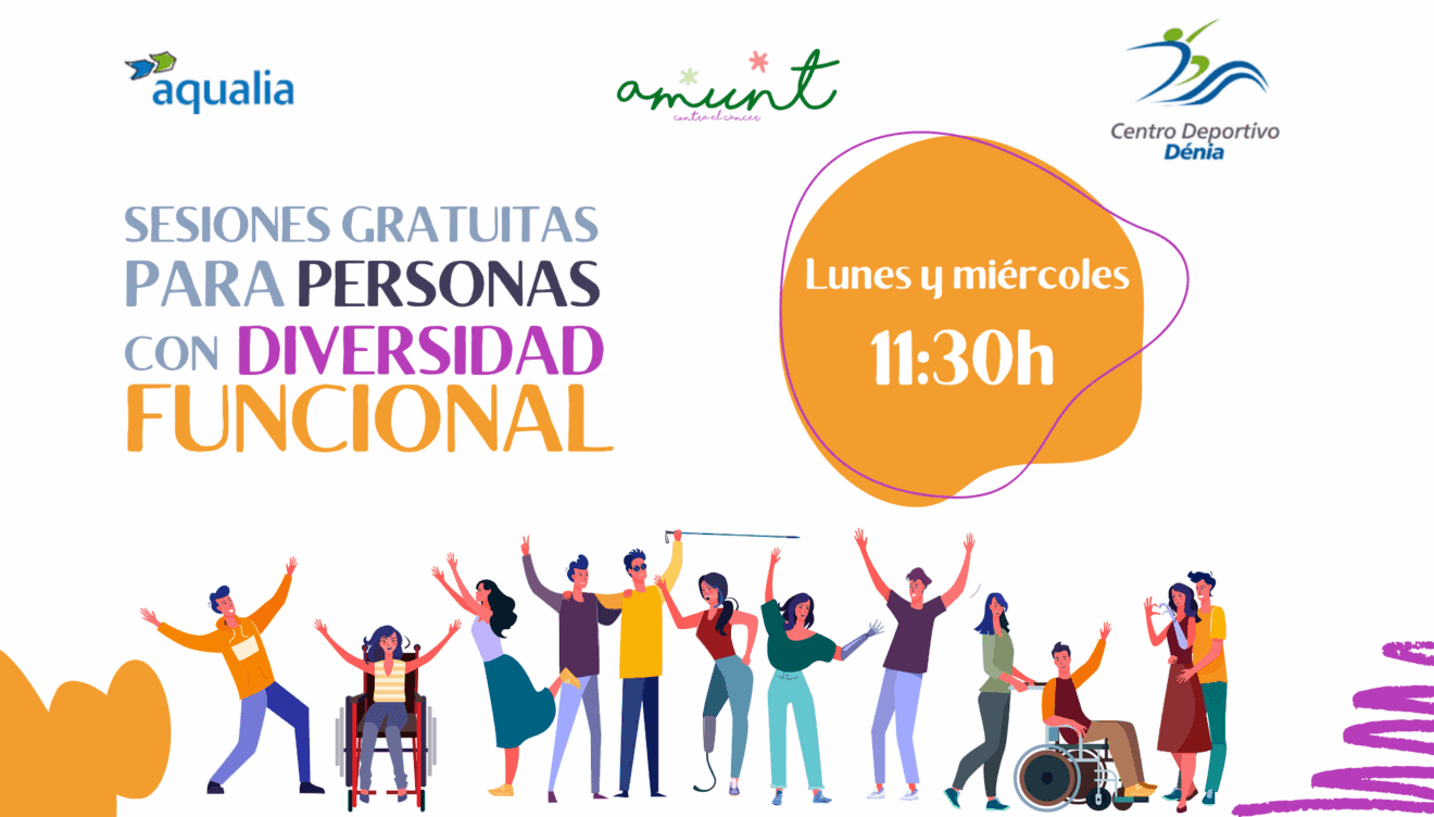 Clases gratuitas para personas con diversidad funcional en Centro Deportivo Dénia