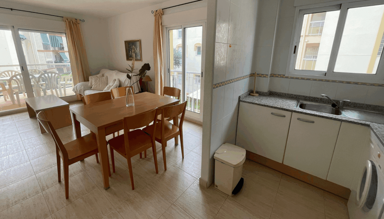 Cocina abierta al salón comedor