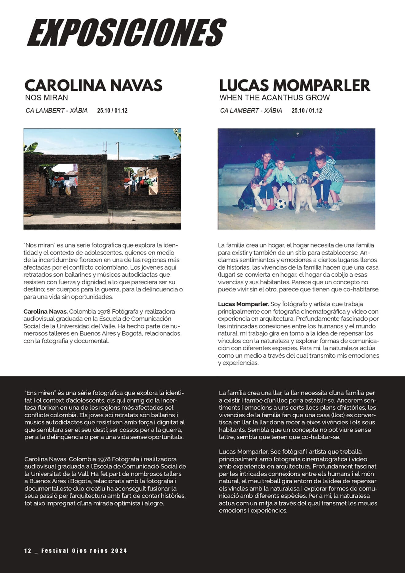 Exposiciones del festival