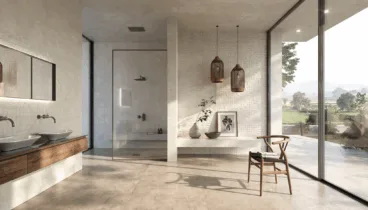 Muebles de líneas curvas que reflejan la fluidez y suavidad del diseño mediterráneo