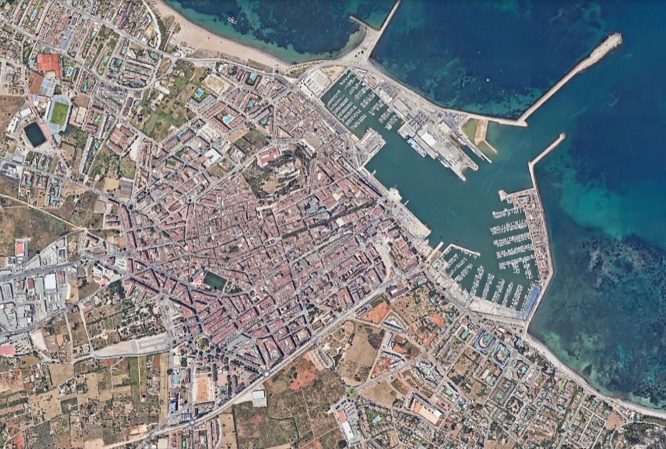 Vista aérea de Dénia