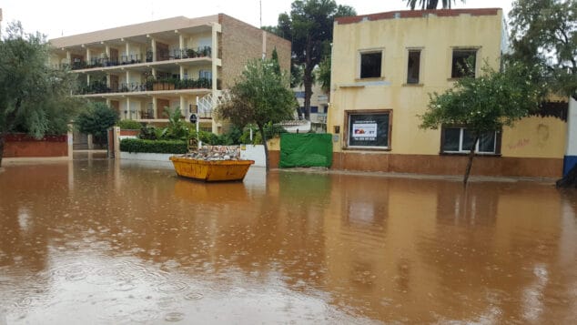 La Marineta Casiana de Dénia completamente inundada tras la tormenta 11 zona de la marineta casiana inundada 20