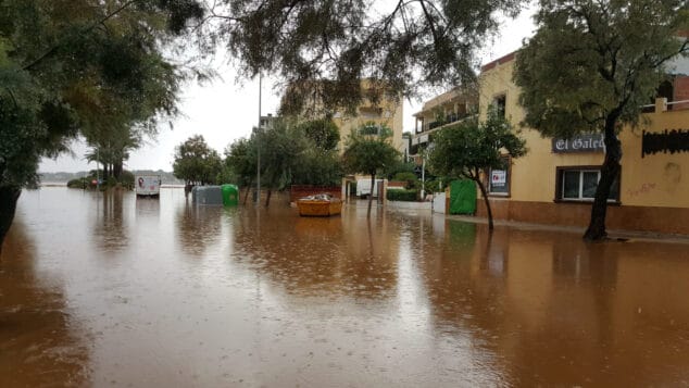 La Marineta Casiana de Dénia completamente inundada tras la tormenta 9 zona de la marineta casiana inundada 21