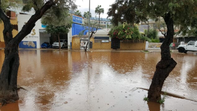La Marineta Casiana de Dénia completamente inundada tras la tormenta 7 zona de la marineta casiana inundada 23