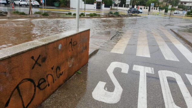 La Marineta Casiana de Dénia completamente inundada tras la tormenta 8 zona de la marineta casiana inundada 24