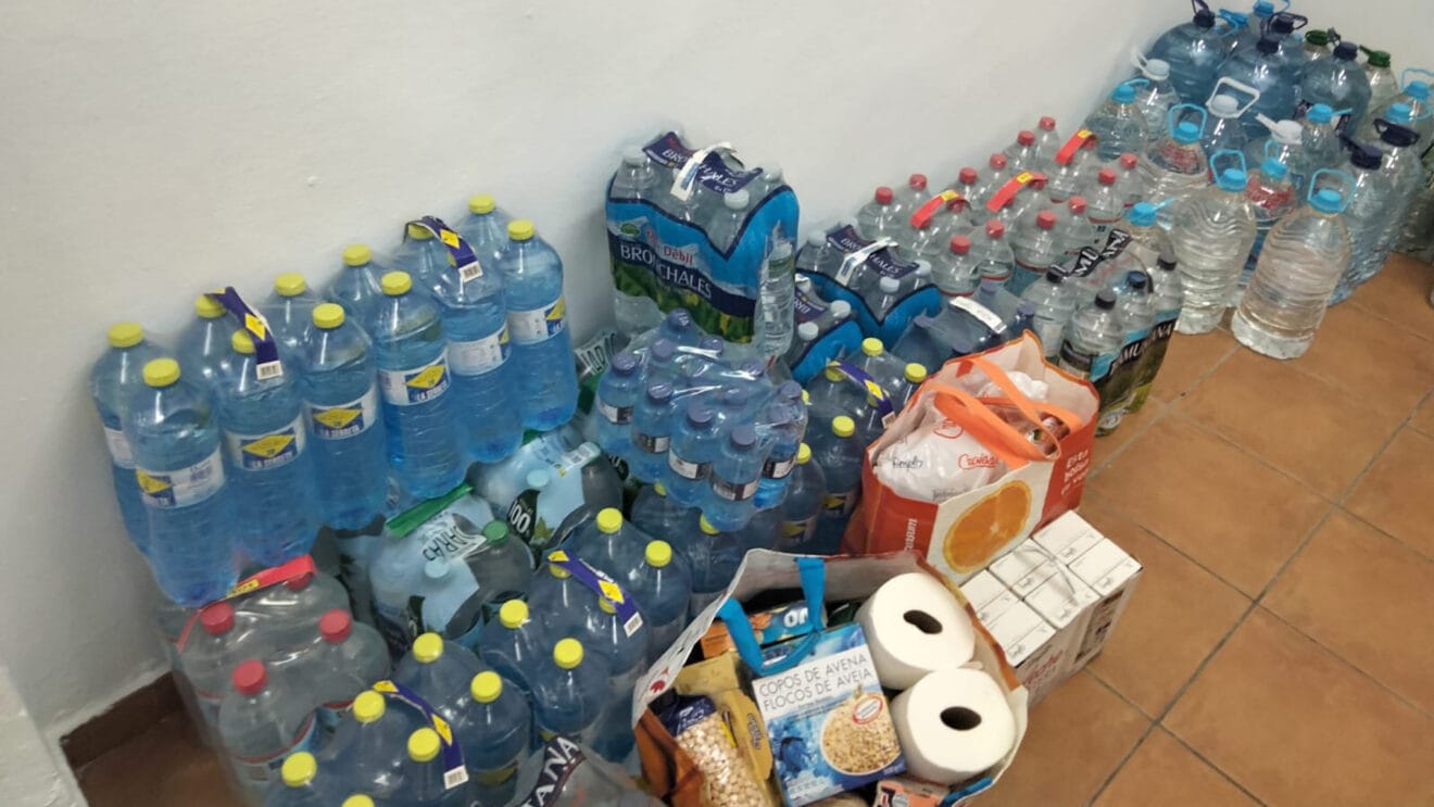 Alimentos recogidos en Dénia desde el jueves