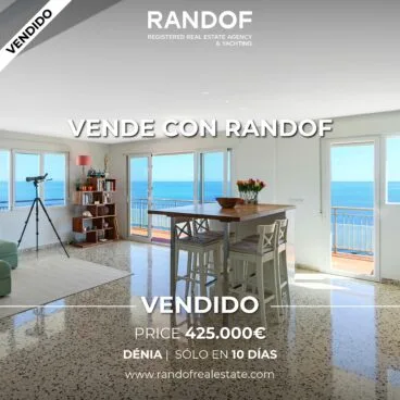 Apartamento vendido en Dénia en solo diez días por RANDOF REAL ESTATE