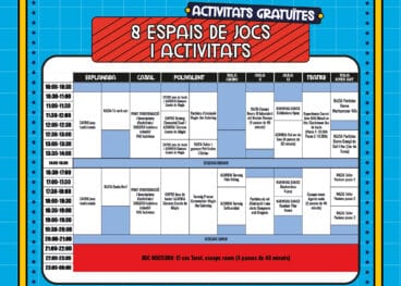 Calendario de actividades del Joafest